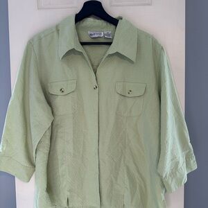 Apparenza Mint Green Collared Shirt